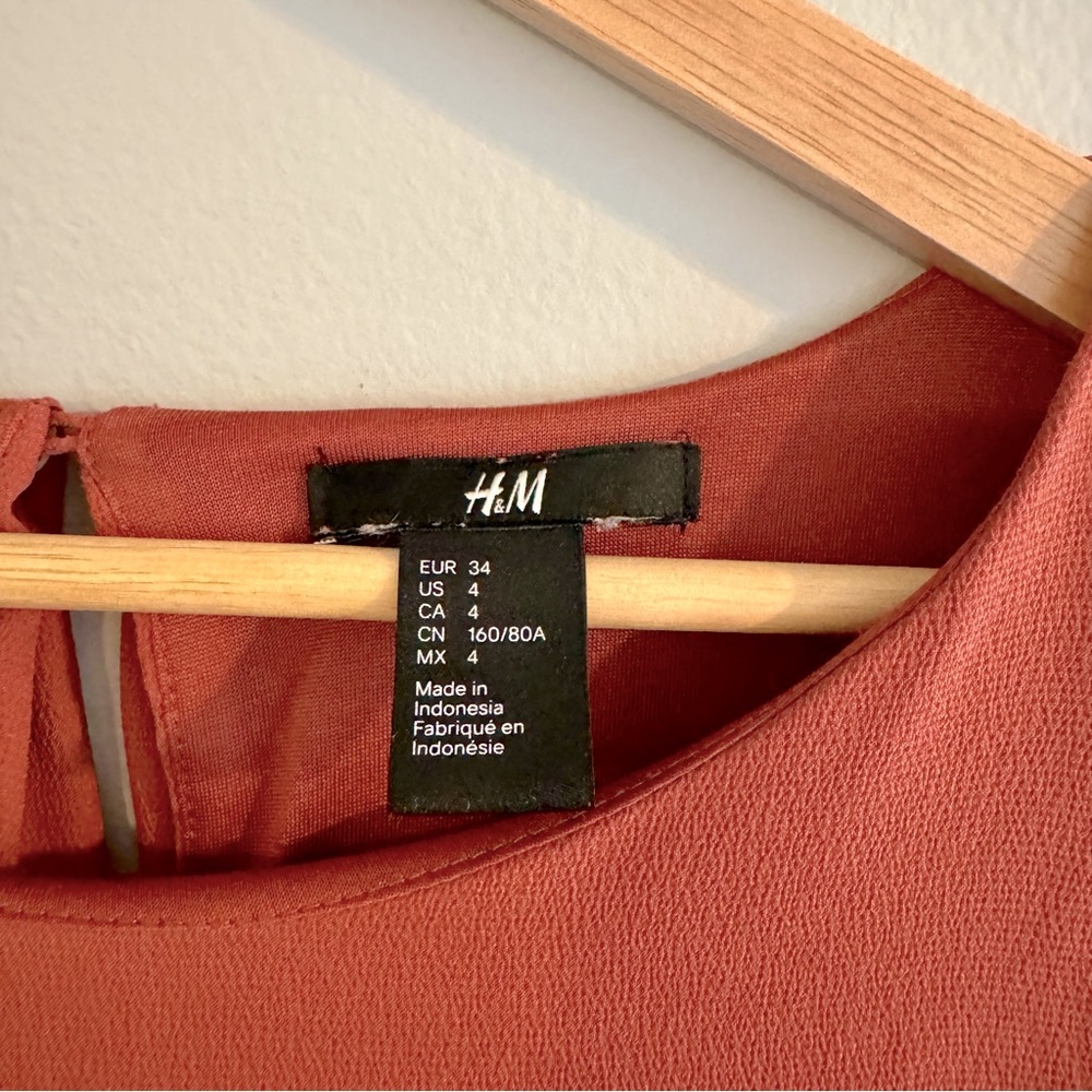 H&M Basic Rust Dress - Picture 2 of 5